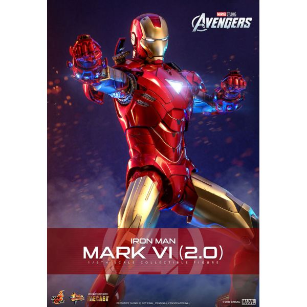 Movie Masterpiece Diecast Iron Man Mark VI (2.0) Action Figure (Marvel's The Avengers) Additional Image 1