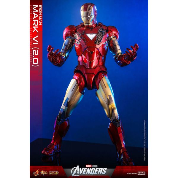 Movie Masterpiece Diecast Iron Man Mark VI (2.0) Action Figure (Marvel's The Avengers) Additional Image 2