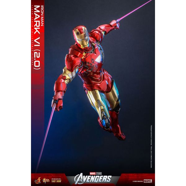 Movie Masterpiece Diecast Iron Man Mark VI (2.0) Action Figure (Marvel's The Avengers) Additional Image 5