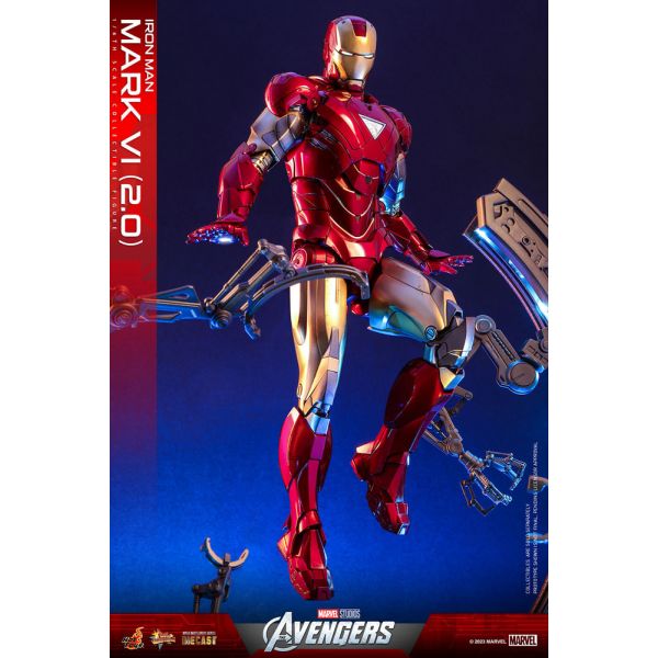 Movie Masterpiece Diecast Iron Man Mark VI (2.0) Action Figure (Marvel's The Avengers) Additional Image 7