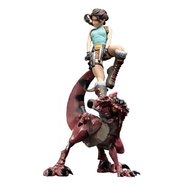 Mini Epics Lara Croft & Raptor Figure (Tomb Raider) Additional Image 1