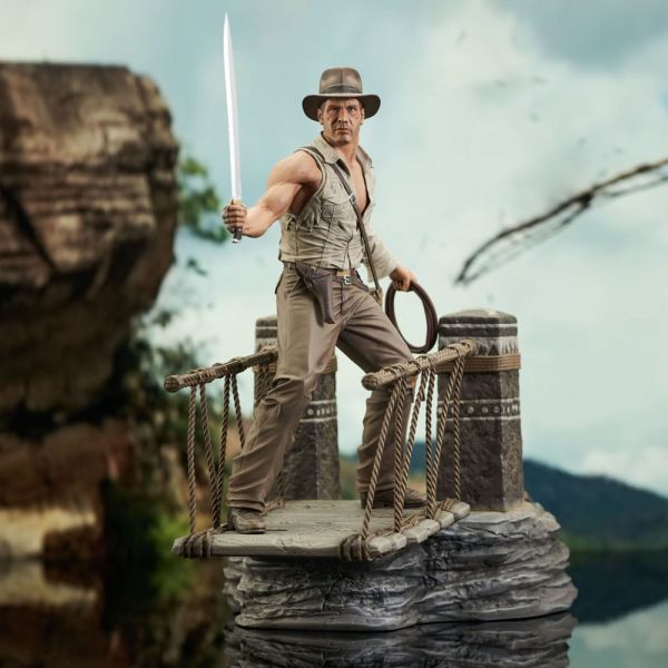 Deluxe Gallery Indy on Rope Bridge Statue (Indiana Jones and the Temple of Doom) Additional Image 1