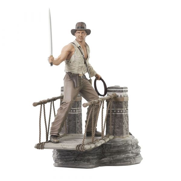 Deluxe Gallery Indy on Rope Bridge Statue (Indiana Jones and the Temple of Doom) Main Image