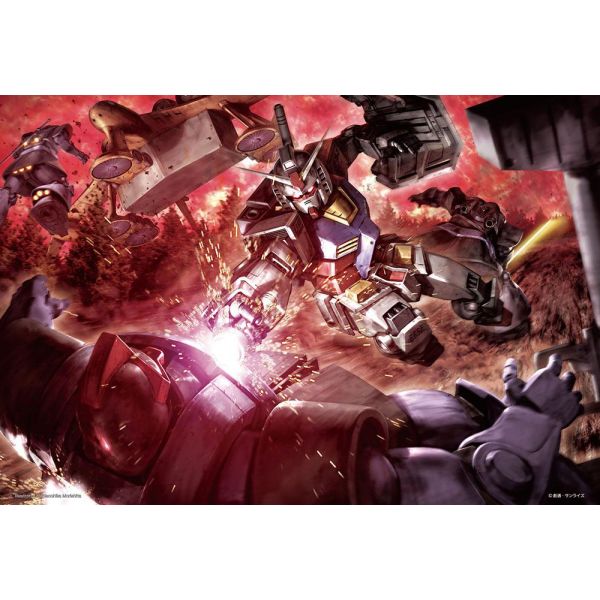 Jigsaw Puzzle Gundam Fierce Battle with the Black Tri-Star 1000 Micro-Pieces (38 x 26cm) Image