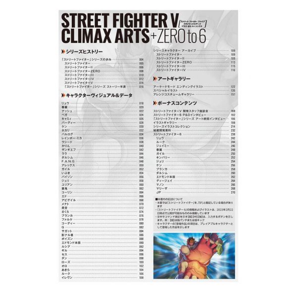 Street Fighter V Climax Arts+ Zero to 6 Image