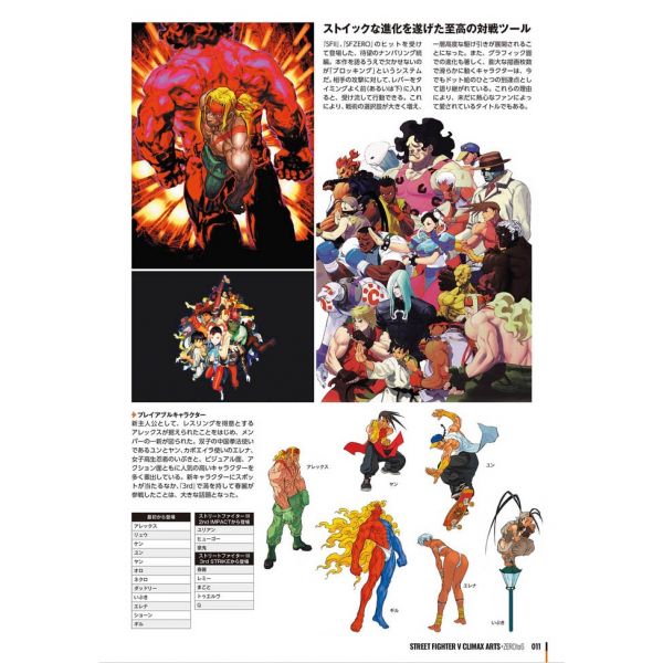 Street Fighter V 5 Climax Arts + Zero to 6 Art Book, Design Works Visual  Capcom