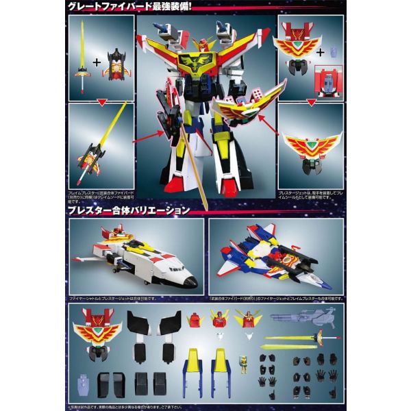 Super Metal Action Jetgattai Granbird Action Figure (The Brave Fighter of Sun Fighbird) Additional Image 5