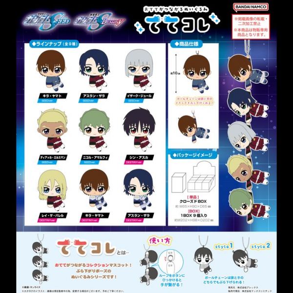 [Gashapon] Mobile Suit Gundam SEED Destiny: Tete Colle Collection (Single Randomly Drawn Item from the Line-up) Image
