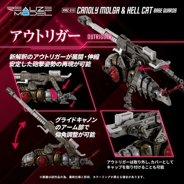 RMZ-010 Canoly Molga & Hell Cat Base 2-Pack Guards Sets (Zoids) Additional Image 2