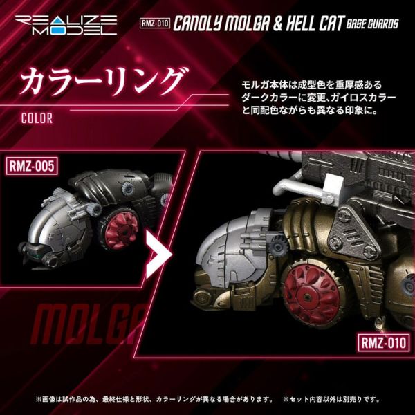 RMZ-010 Canoly Molga & Hell Cat Base 2-Pack Guards Sets (Zoids) Additional Image 3