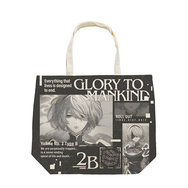2B Ani-Art Black Label Full Graphic Tote Bag (Nier:Automata Ver1.1A) Main Image