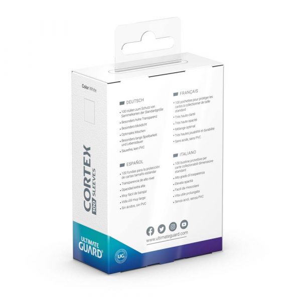 Ultimate Guard Cortex Sleeves Standard Size - White (Pack of 100) Additional Image 3