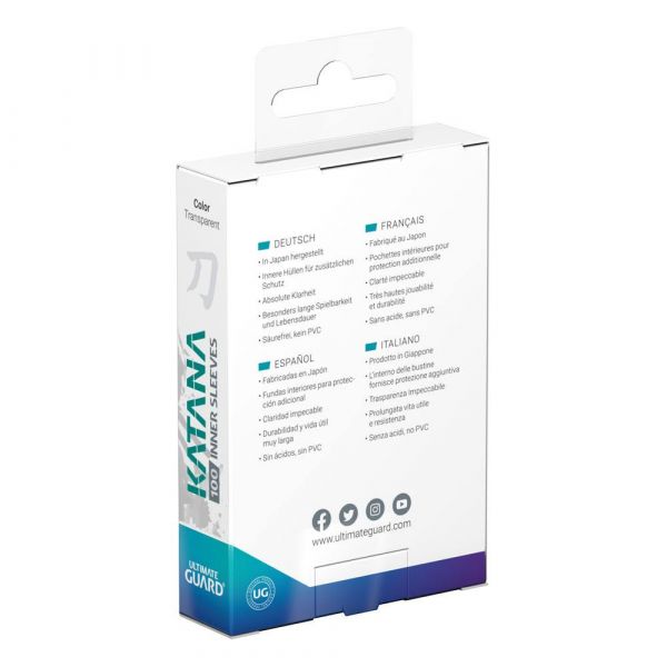 Ultimate Guard Katana Inner Sleeves Standard Size (Pack of 100) Additional Image 2