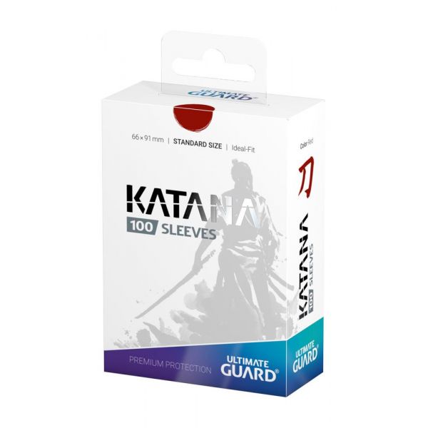 Ultimate Guard Katana Sleeves Standard Size - Red (Pack of 100) Additional Image 3