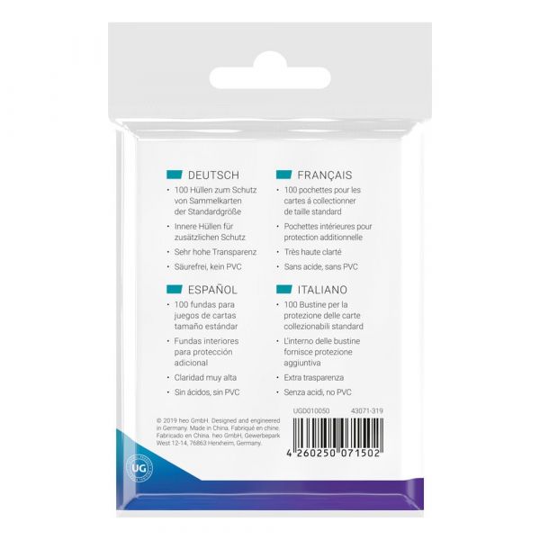 Ultimate Guard Precise-Fit Sleeves Standard Size (Pack of 100) Additional Image 3
