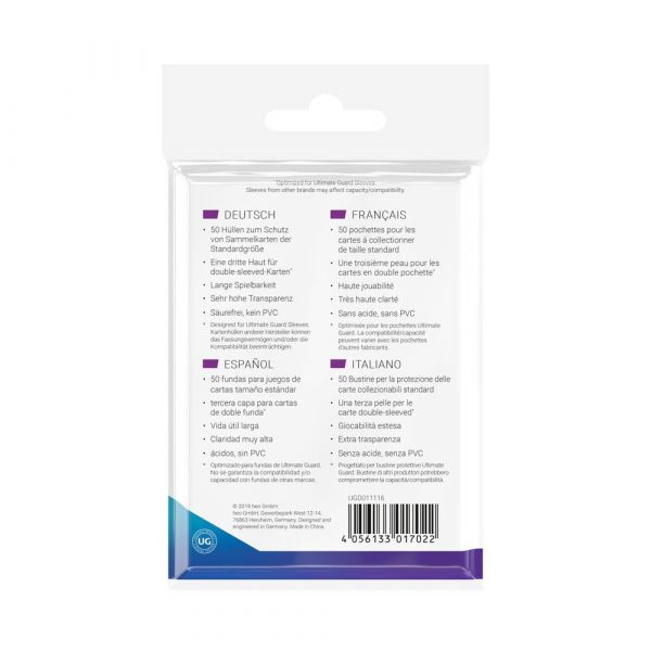 Ultimate Guard Supreme UX 3rd Skin Sleeves Standard Size (Pack of 50) Additional Image 3