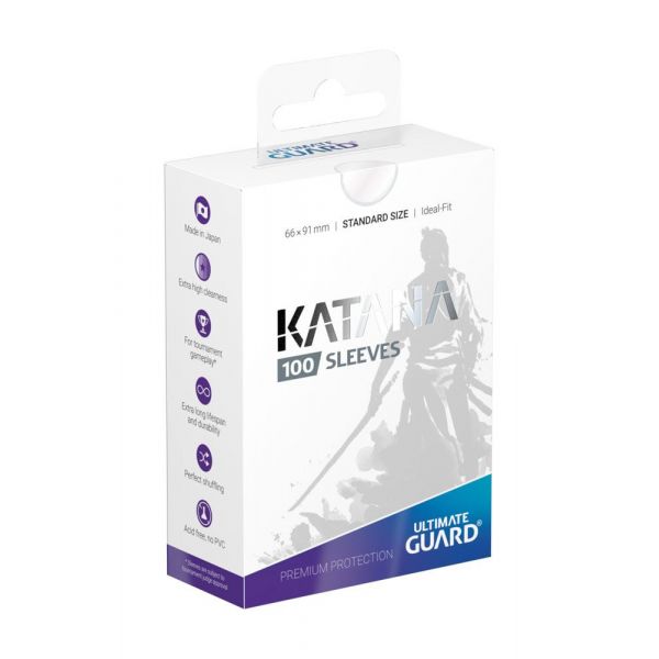 Ultimate Guard Katana Sleeves Standard Size - Transparent (Pack of 100) Main Image