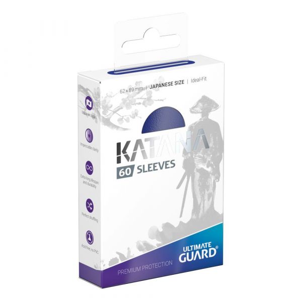 Ultimate Guard Katana Sleeves Japanese Size - Blue (Pack of 60) Main Image