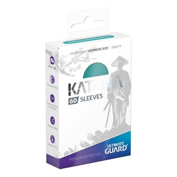 Ultimate Guard Katana Sleeves Japanese Size - Turquoise (Pack of 60) Main Image