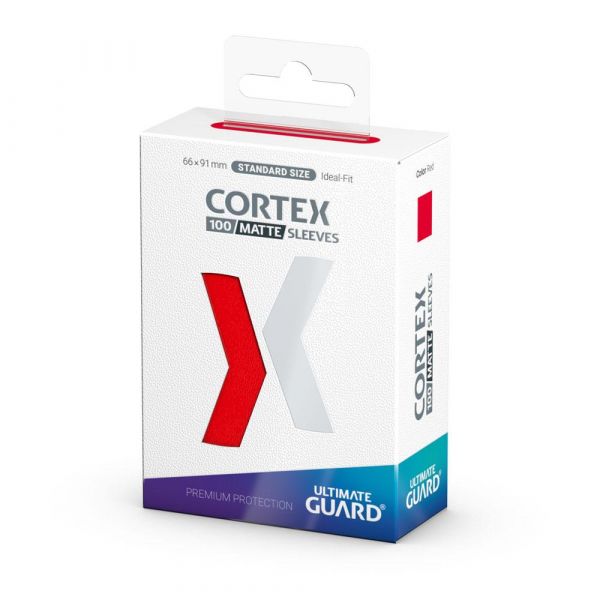 Ultimate Guard Cortex Sleeves Matte Standard Size - Red (Pack of 100) Additional Image 2
