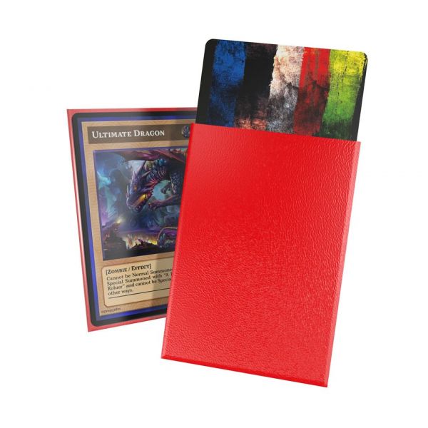Ultimate Guard Cortex Sleeves Matte Japanese Size - Red (Pack of 60) Additional Image 1