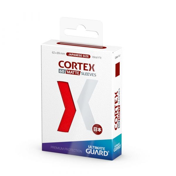Ultimate Guard Cortex Sleeves Matte Japanese Size - Red (Pack of 60) Additional Image 2