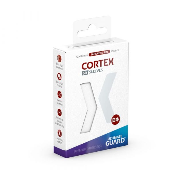 Ultimate Guard Cortex Sleeves Japanese Size - White (Pack of 60) Main Image