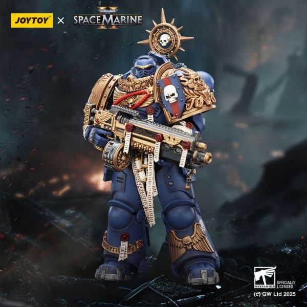 Ultramarines Heavy Relic Primus Armor with Heavy Relic Bolt Rifle (Warhammer 40,000: Space Marine 2) Additional Image 8