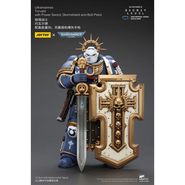 Ultramarines Torvald with Power Sword, Stormshield and Bolt Pistol (Warhammer 40,000) Additional Image 3
