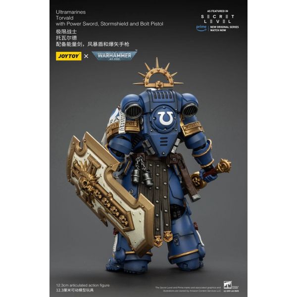 Ultramarines Torvald with Power Sword, Stormshield and Bolt Pistol (Warhammer 40,000) Additional Image 4