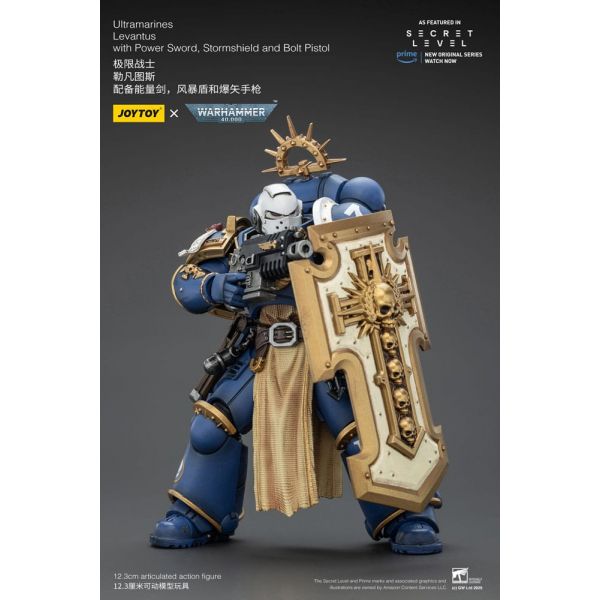 Ultramarines Levantus with Power Sword, Stormshield and Bolt Pistol (Warhammer 40,000) Additional Image 3