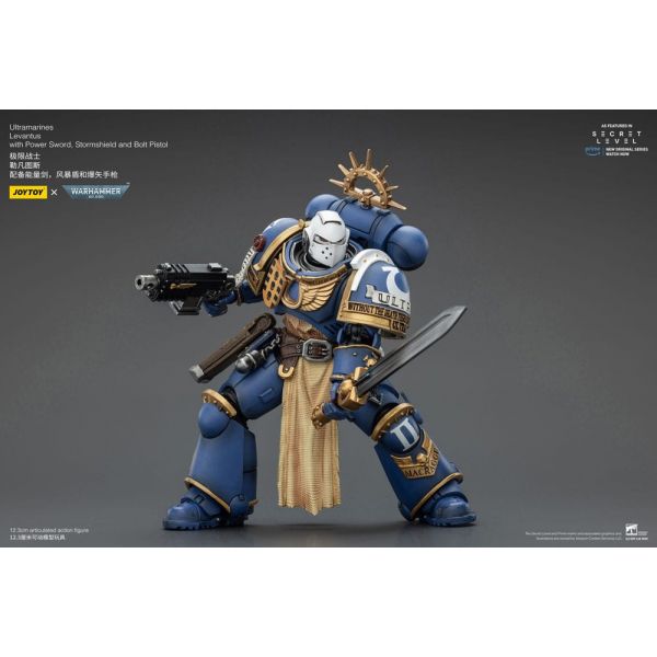 Ultramarines Levantus with Power Sword, Stormshield and Bolt Pistol (Warhammer 40,000) Additional Image 5