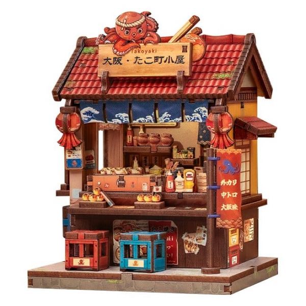 Miniature House Model Kit Osaka Takoyaki 12 x 9 cm Main Image