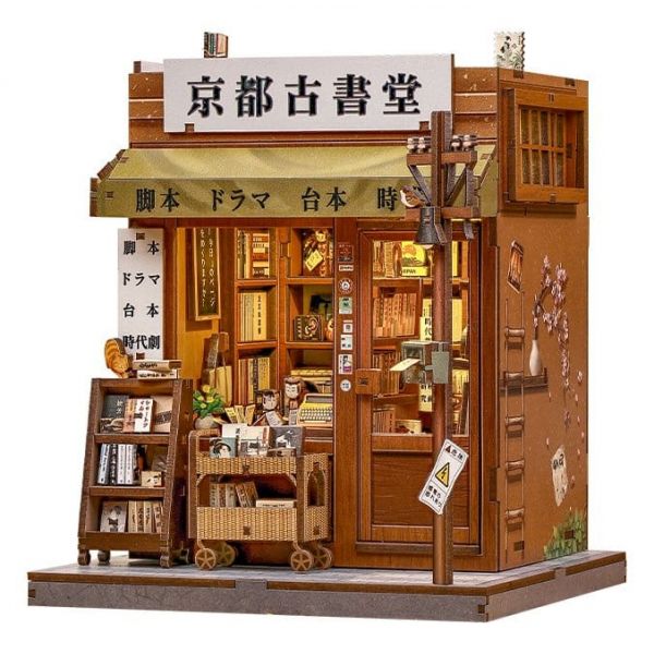 Miniature House Model Kit Antique Bookery of Kyoto 18 x 15 cm Main Image