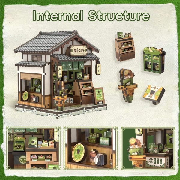 Miniature House Model Kit Kyoto Matcha Cottage 11 x 9 cm Additional Image 1