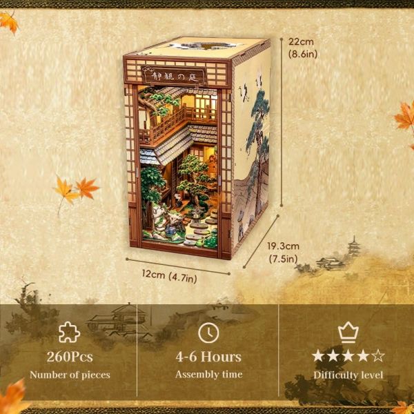 Book Nook Serene Courtyard 22 x 12 cm Additional Image 2