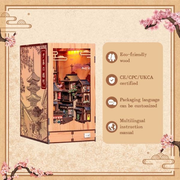 Book Nook Twilight Sakura Path 23 x 12 cm Additional Image 2
