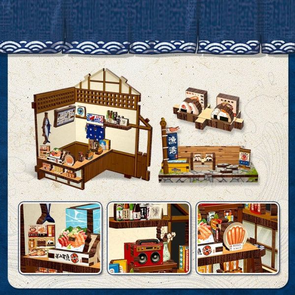 Miniature House Model Kit Fukuoka Mentaiko Kitchen 11 x 9 cm Additional Image 3