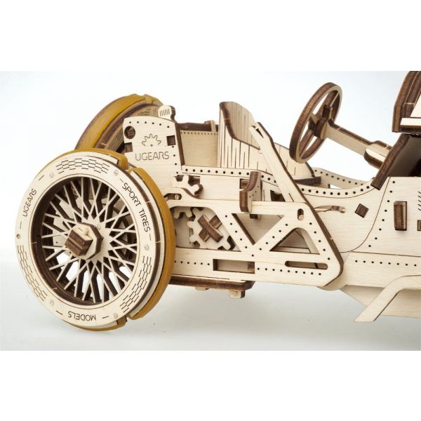 Ugears 3D Wooden Puzzle U-9 Grand Prix Car Additional Image 1