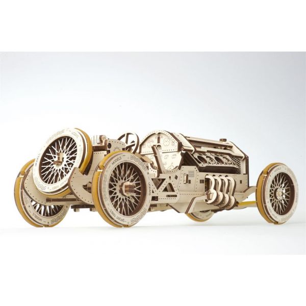 Ugears 3D Wooden Puzzle U-9 Grand Prix Car Additional Image 2