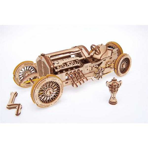Ugears 3D Wooden Puzzle U-9 Grand Prix Car Additional Image 3