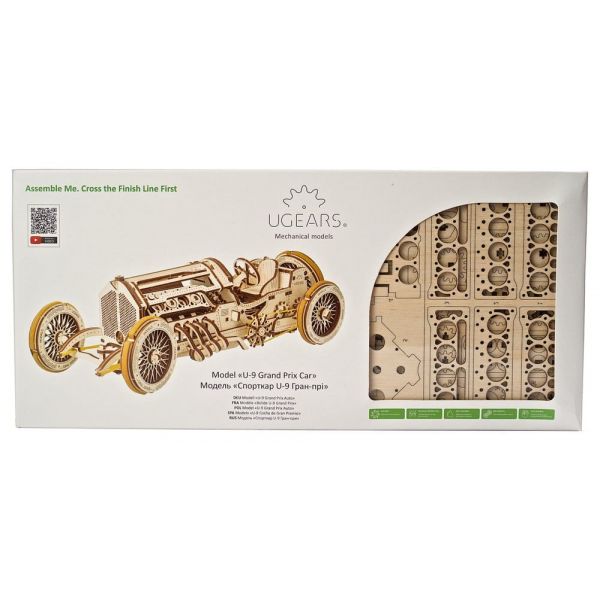 Ugears 3D Wooden Puzzle U-9 Grand Prix Car Additional Image 5