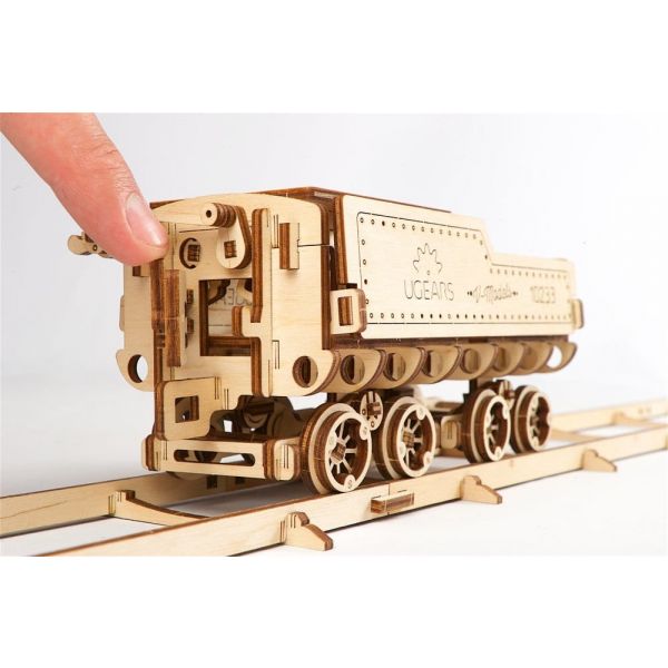 Ugears 3D Wooden Puzzle V-Express Steam Train with Tender Additional Image 7