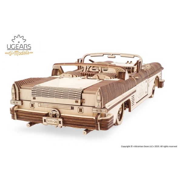 Ugears 3D Wooden Puzzle Dream Cabriolet VM-05 Additional Image 1