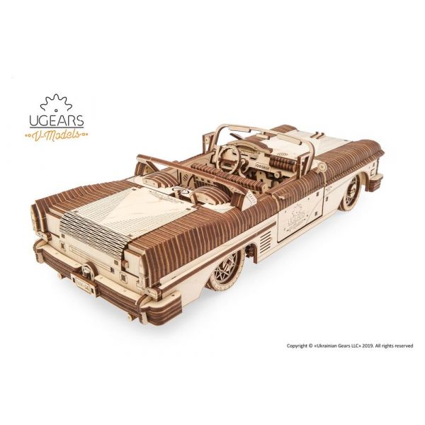 Ugears 3D Wooden Puzzle Dream Cabriolet VM-05 Main Image