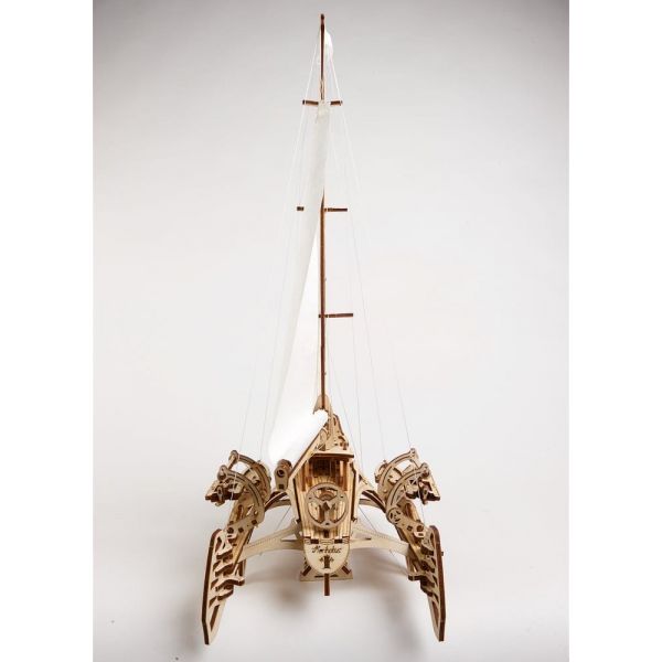Ugears 3D Wooden Puzzle Trimaran Merihobus Additional Image 4