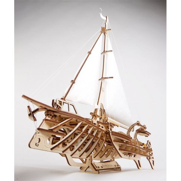 Ugears 3D Wooden Puzzle Trimaran Merihobus Additional Image 6