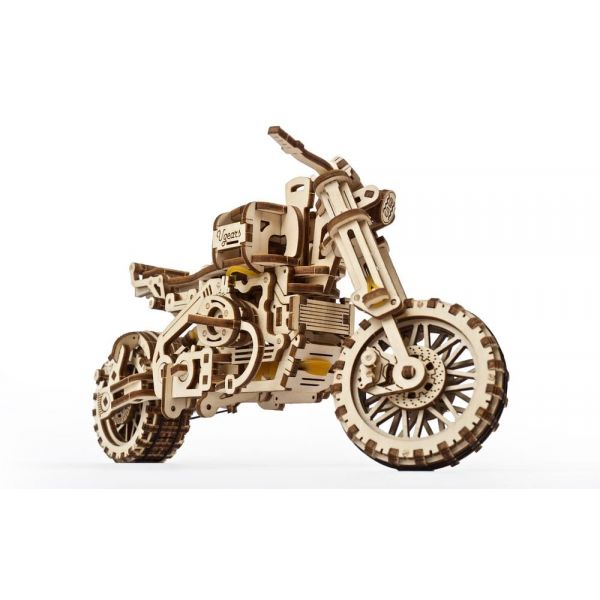 Ugears 3D Wooden Puzzle Scrambler UGR-10 with sidecar Additional Image 2