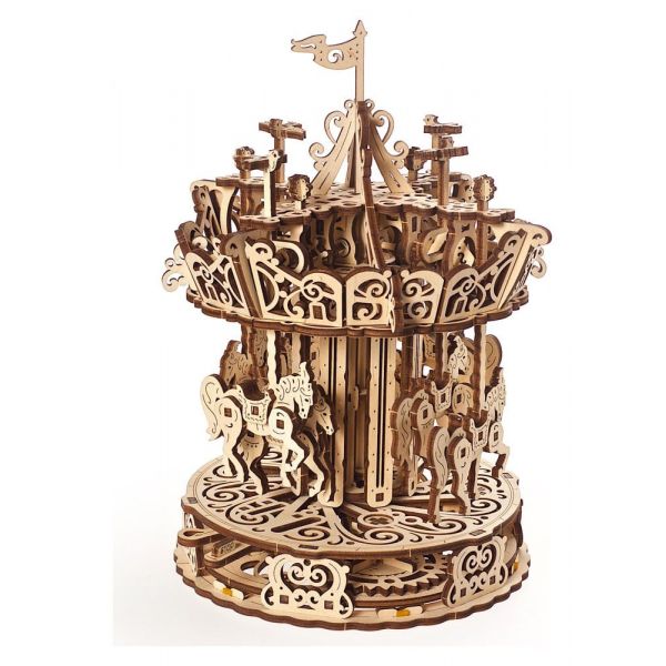 Ugears 3D Wooden Puzzle Carousel Additional Image 2