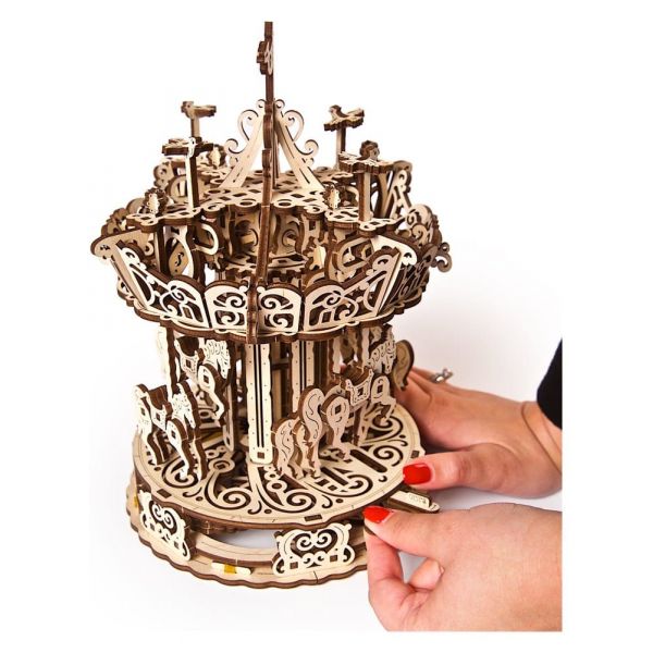 Ugears 3D Wooden Puzzle Carousel Additional Image 6